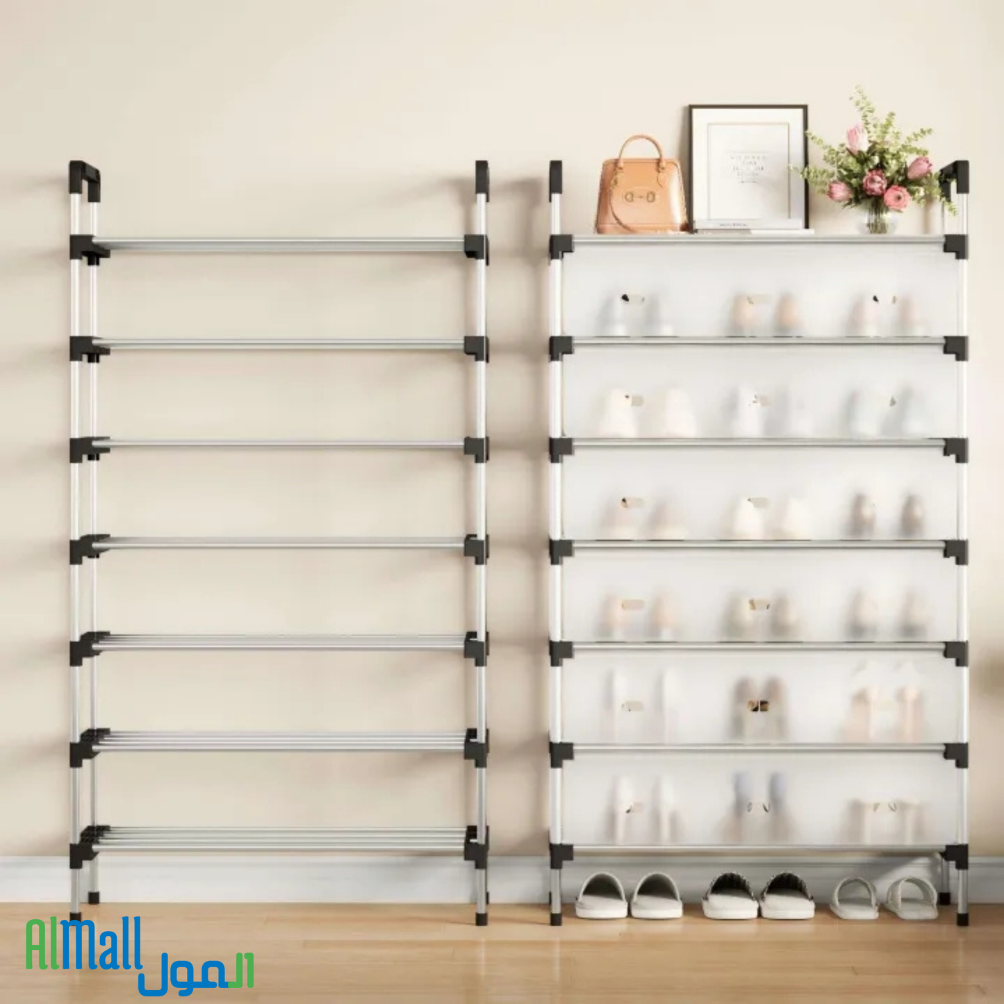 👟 Étagère 7 Niveaux ShoeTower — Rangez jusqu'à 28 paires