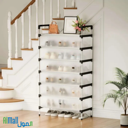 👟 Étagère 7 Niveaux ShoeTower — Rangez jusqu'à 28 paires