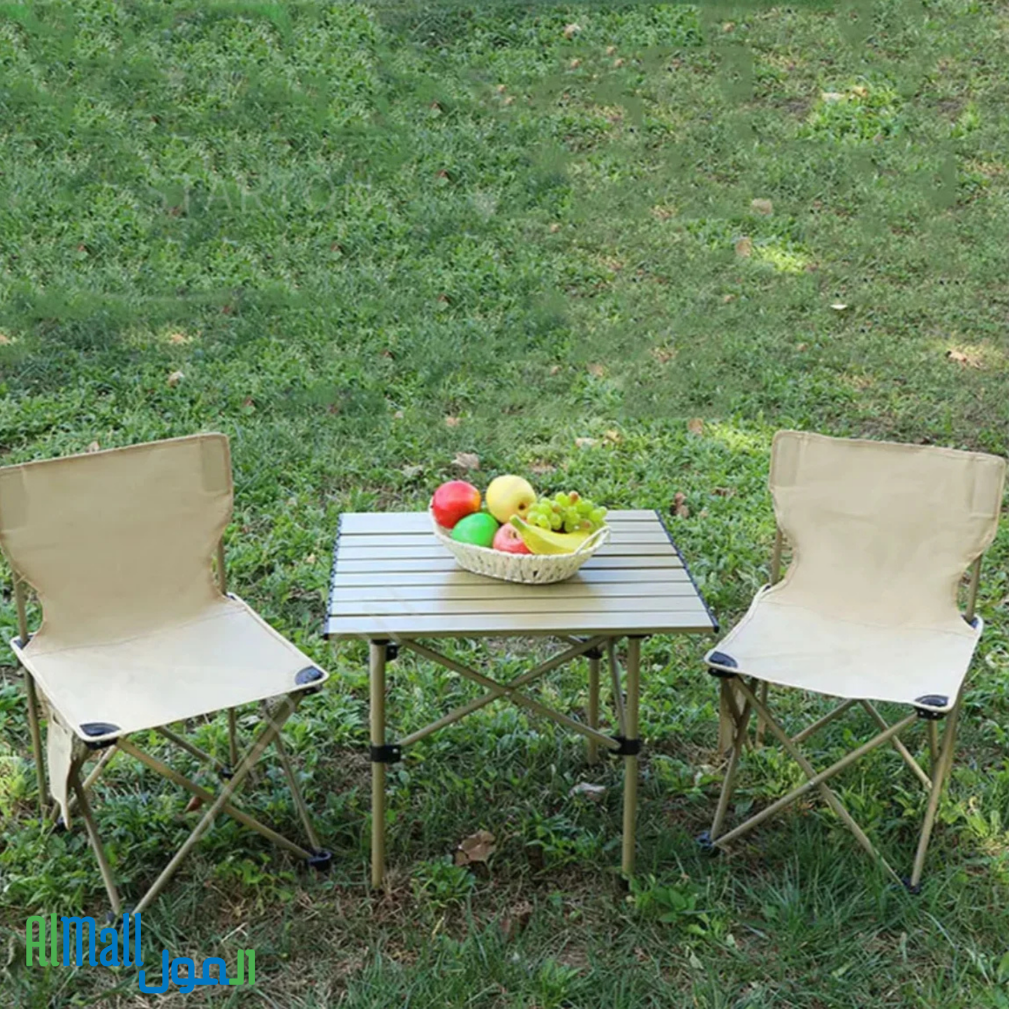 Table + 4 Chaises Pliables - CampSet™