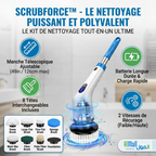 ScrubForce™ — Brosse Électrique 9 Embouts