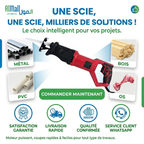 PowerSaw Pro™ — Scie Réciprocante 2500W