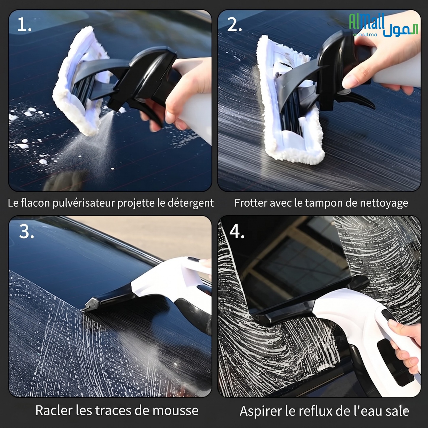 ClearPro™ — Vitres Impeccables en 3 Gestes, Sans Traces et Sans Effort
