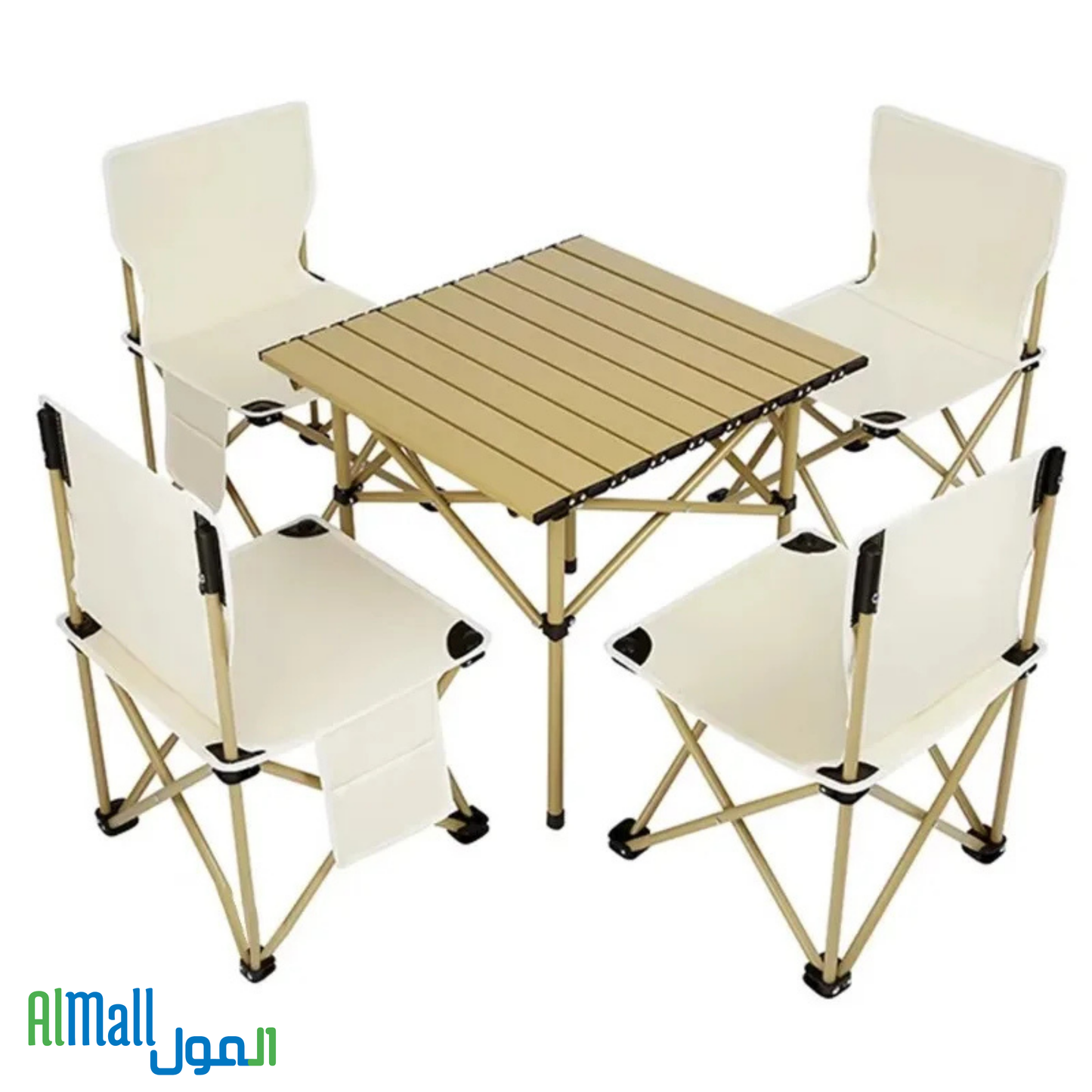 Table + 4 Chaises Pliables - CampSet™