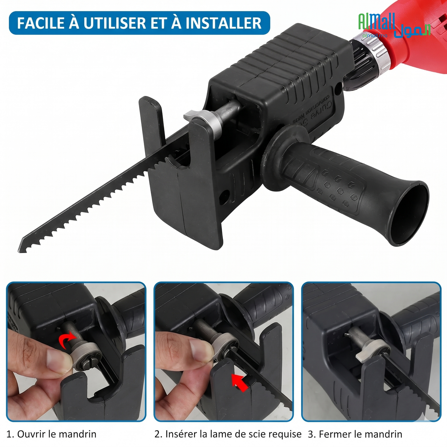 DrillSaw™ - Transformez Votre Perceuse en Scie Réciprocante en 30 Secondes