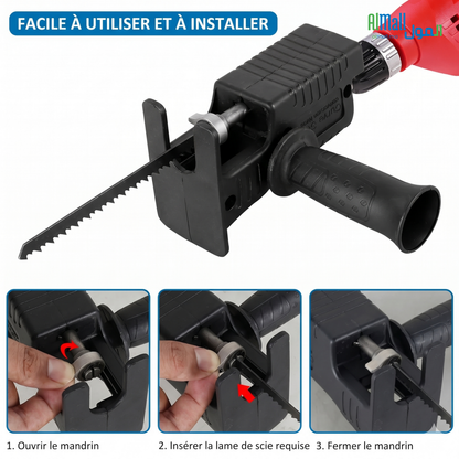 DrillSaw™ - Transformez Votre Perceuse en Scie Réciprocante en 30 Secondes