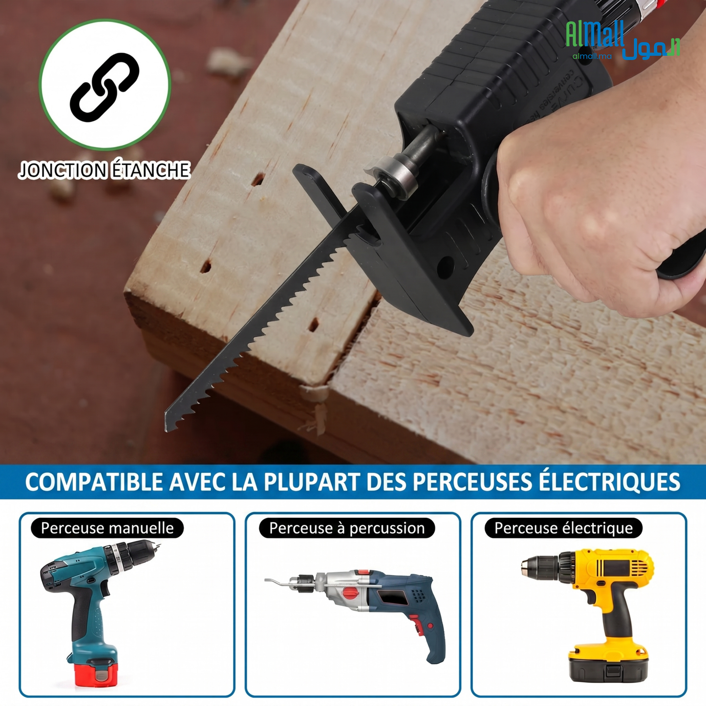 DrillSaw™ - Transformez Votre Perceuse en Scie Réciprocante en 30 Secondes