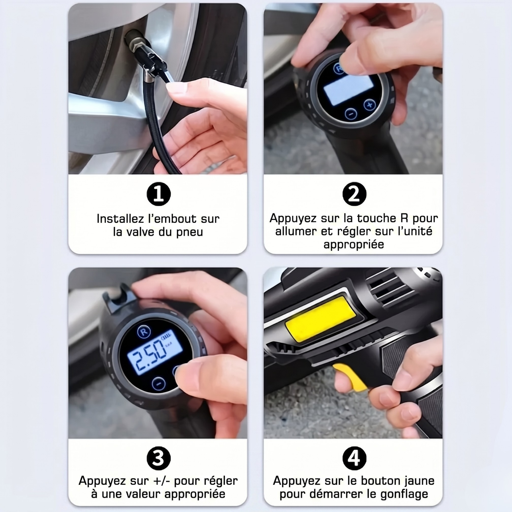 AirPump Pro™ — Compresseur Auto Digital 250 PSI