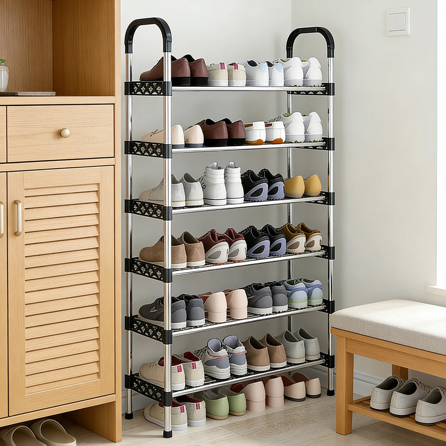 👟 ShoeCabinet™ — Rangez 20 paires à l'entrée, proprement