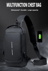 CrossBag Pro — Sac Bandoulière Anti-Vol Homme