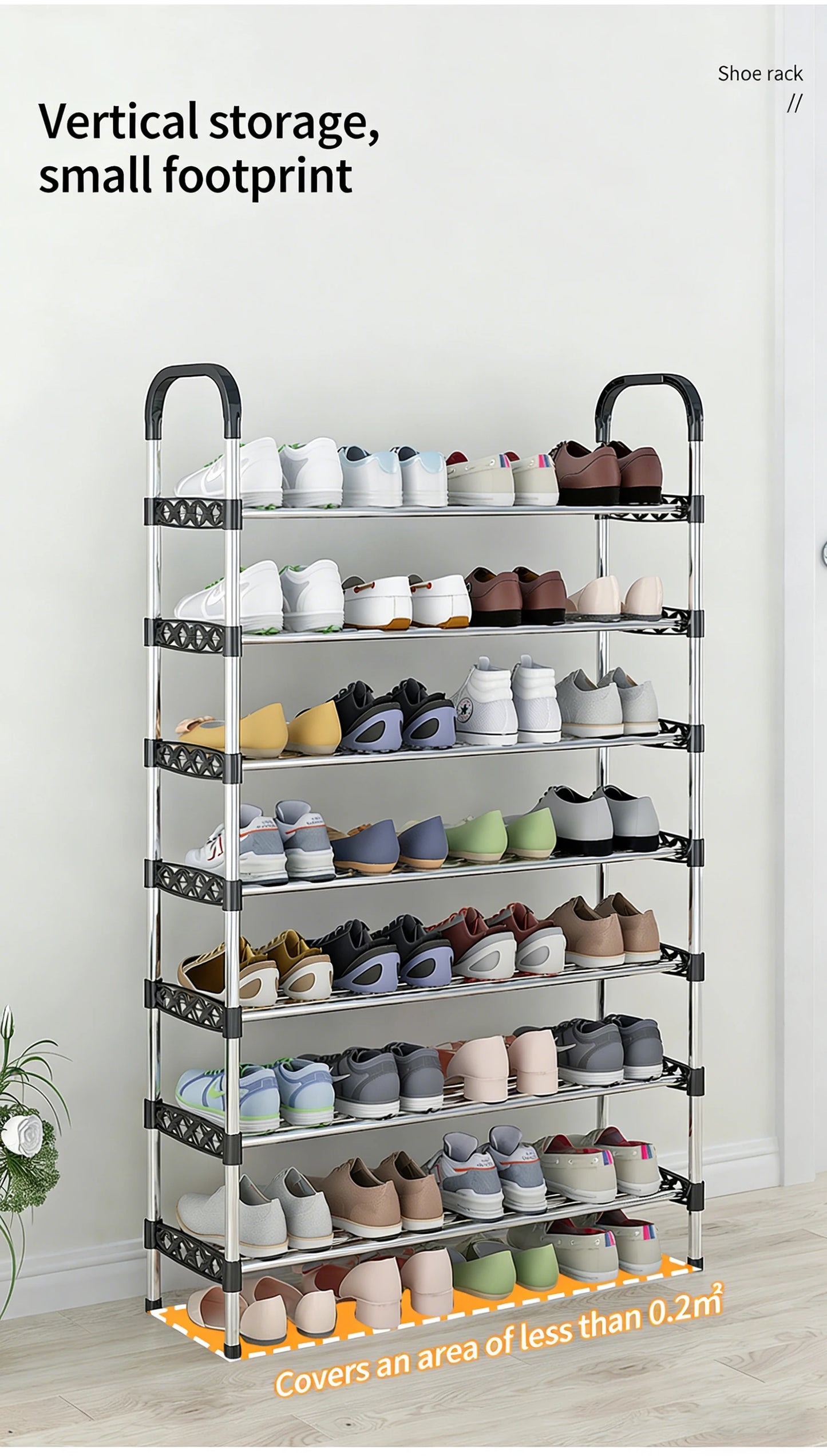 👟 ShoeCabinet™ — Rangez 20 paires à l'entrée, proprement