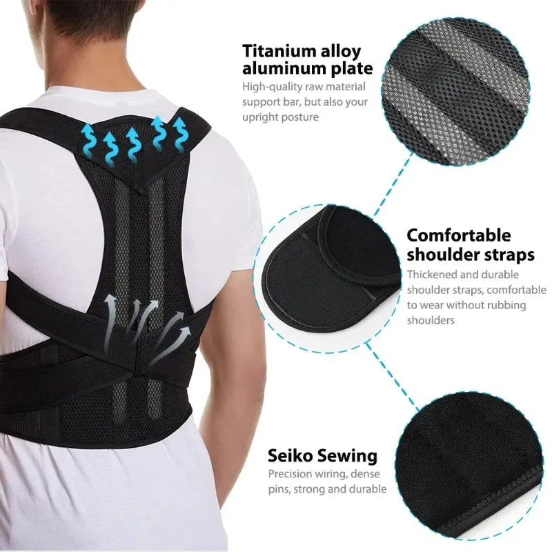 PostureFix™ — Correcteur de Posture Renforcé