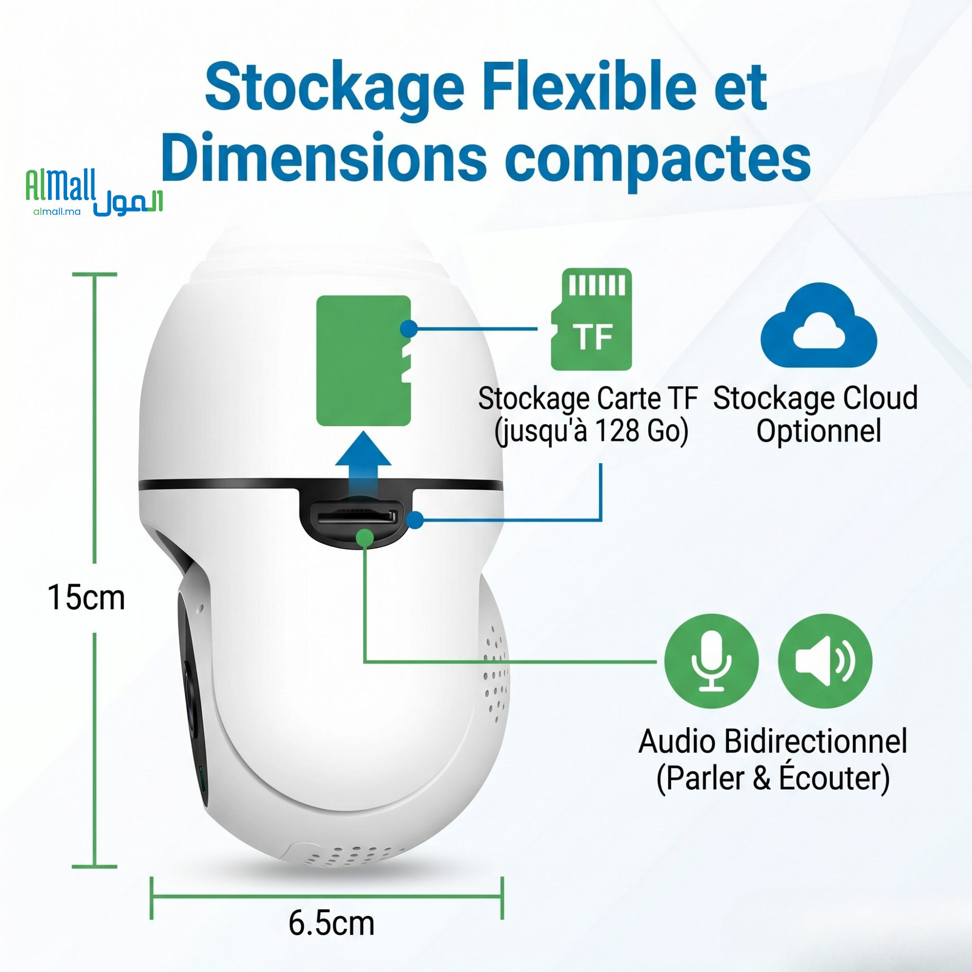 BulbCam™ — Caméra Surveillance WiFi Ampoule 1080P