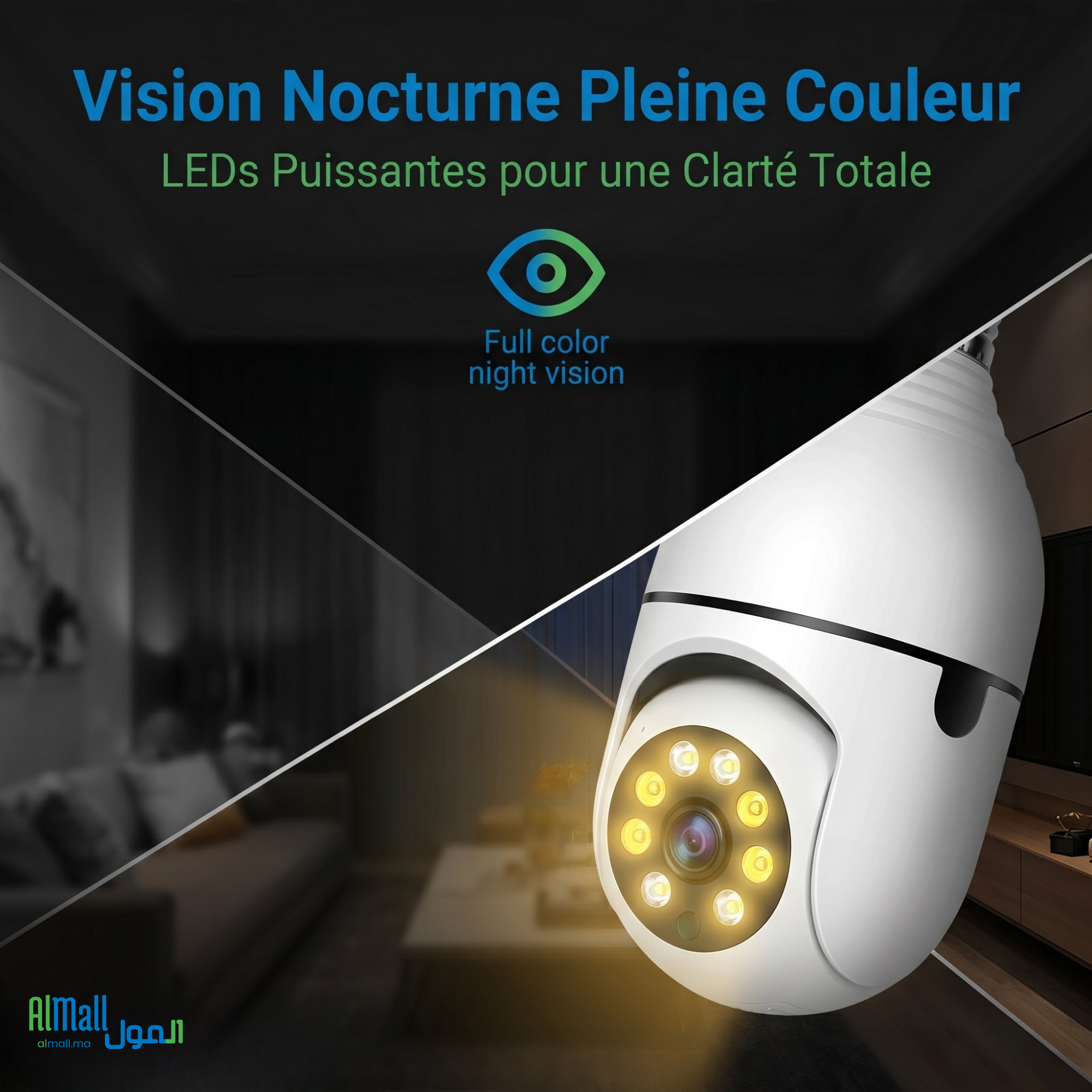 BulbCam™ — Caméra Surveillance WiFi Ampoule 1080P