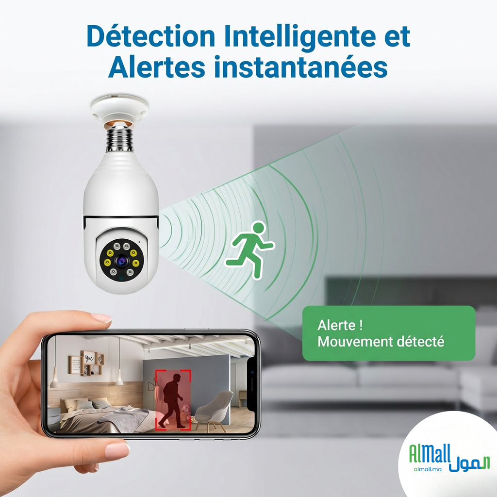 BulbCam™ — Caméra Surveillance WiFi Ampoule 1080P