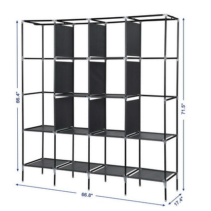 Armoire penderie 👗 Penderie 170cm — Rangez 50 vêtements sans sousis