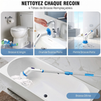 ScrubForce™ — Brosse Électrique 9 Embouts