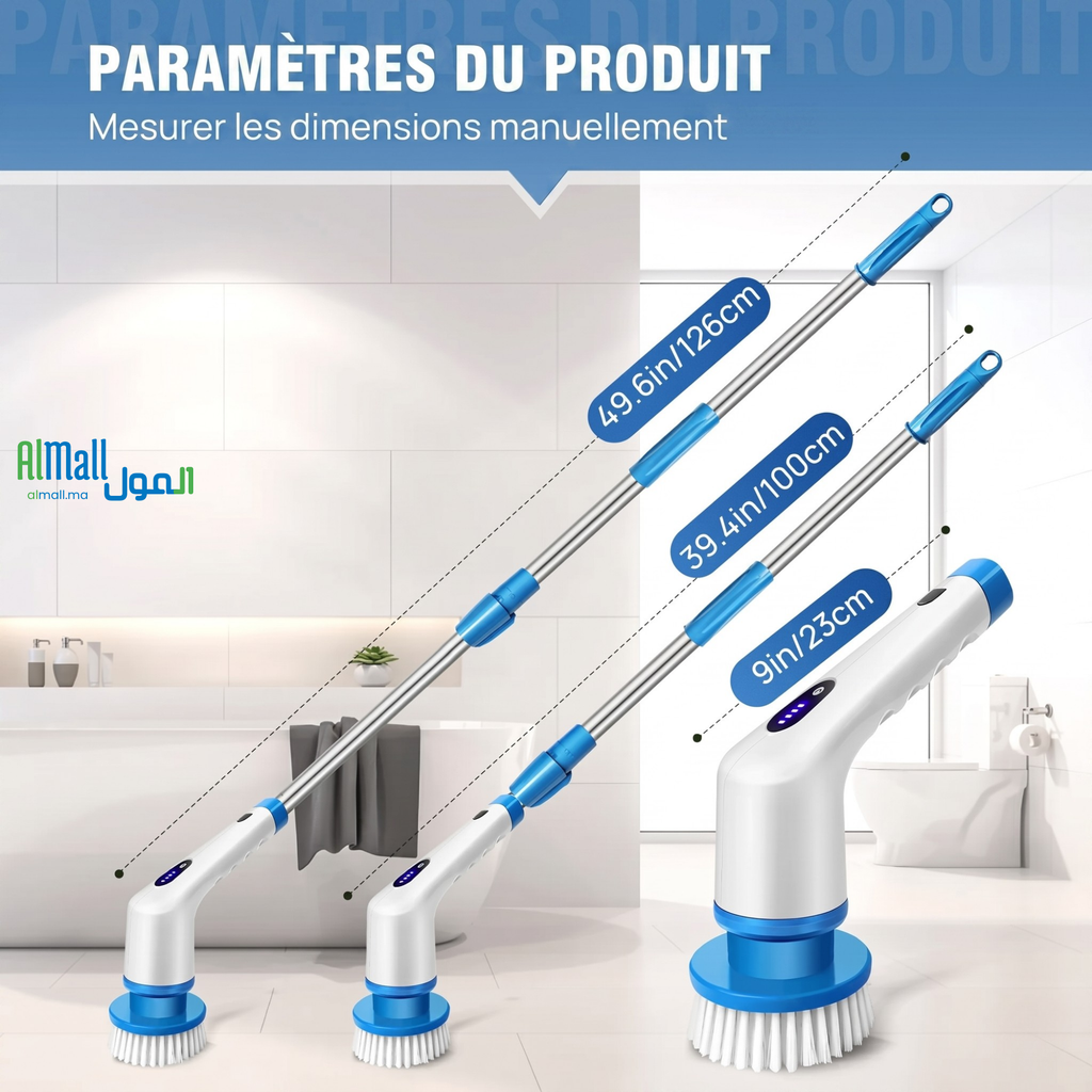 ScrubForce™ — Brosse Électrique 9 Embouts