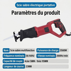 PowerSaw Pro™ — Scie Réciprocante 2500W